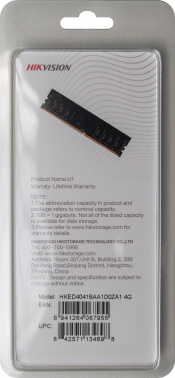 Память DDR4 4Gb 2666MHz Hikvision  HKED4041BAA1D0ZA1/4G