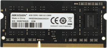 Память DDR3L 4Gb 1600MHz Hikvision  HKED3042AAA2A0ZA1/4G