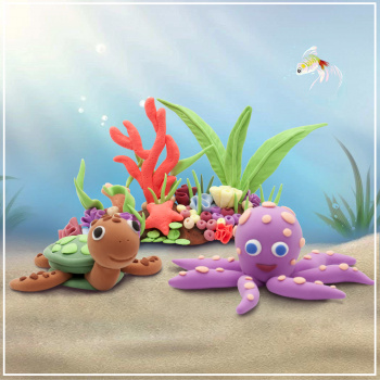 Пластилин легкий Silwerhof Веселые друзья LC24OP-360st