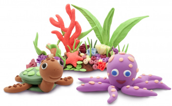 Пластилин легкий Silwerhof Веселые друзья LC24OP-360st