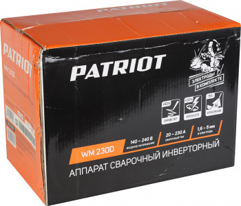 Сварочный аппарат Patriot WM230D
