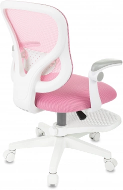 Кресло детское Бюрократ Burokids 3 розовый сетка/ткань крестов. пластик подст.для ног пластик белый