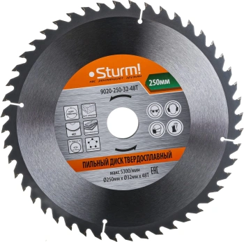Диск пильный по дер. Sturm! 9020-250-32-48T