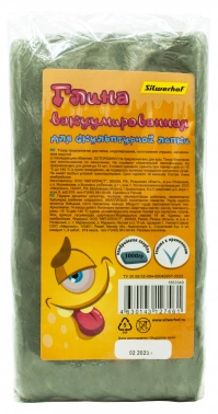 Глина для лепки Silwerhof Монстрики куск. голубой 1000гр. вак.пак.