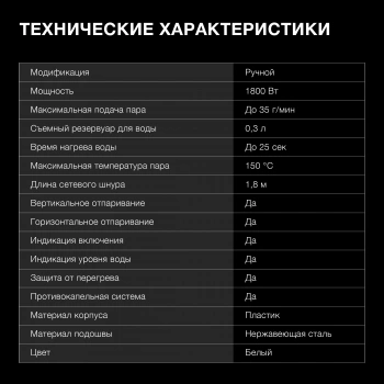 Отпариватель ручной Hyundai H-HS02977
