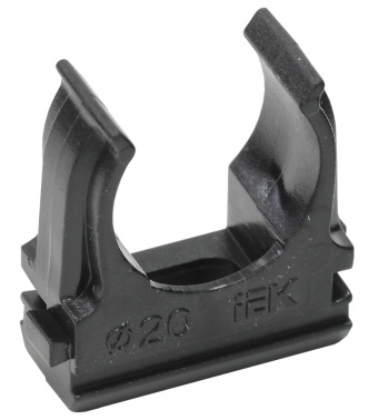 Держатель IEK CTA10D-CF20-K02-100 с защелкой 20мм полистирол черный