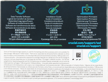 Накопитель SSD Crucial S SATA-III 500GB CT500BX500SSD1