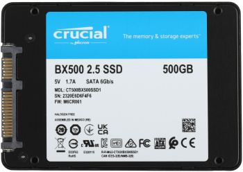 Накопитель SSD Crucial S SATA-III 500GB CT500BX500SSD1