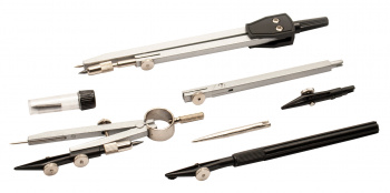 Готовальня Silwerhof металл 13.5см в компл.:7 предметов