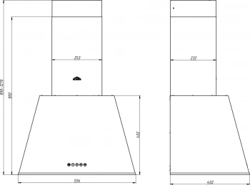 Вытяжка каминная Elikor Гамма 60П-650-Э3Д
