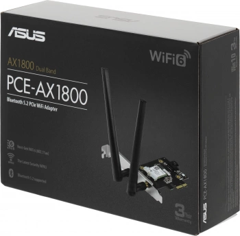 Сетевой адаптер Wi-Fi + Bluetooth Asus PCE-AX1800