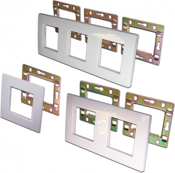 Рамка Lanmaster LAN-FRS45X45/1-WH 45x45 1x45x45 белый