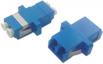 Адаптер Hyperline FA-P11Z-DLC/DLC-N/WH-BL проходнойLC дупл. 9/125 OS1/OS2 син.