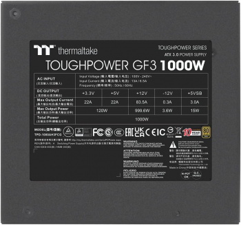 Блок питания Thermaltake ATX 1000W Toughpower GF3 Gen.5