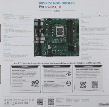 Материнская плата Asus PRO B660M-C D4-CSM