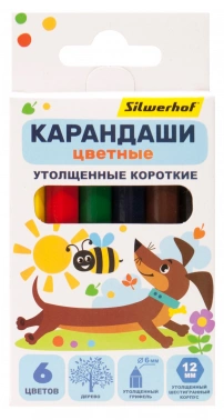 Карандаши цв. Silwerhof  Jumbo Mini