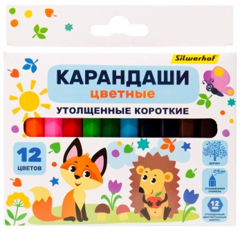 Карандаши цв. Silwerhof  Jumbo Mini