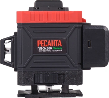 Уровень лазер. Ресанта  ПЛ-3Х360ШС Green