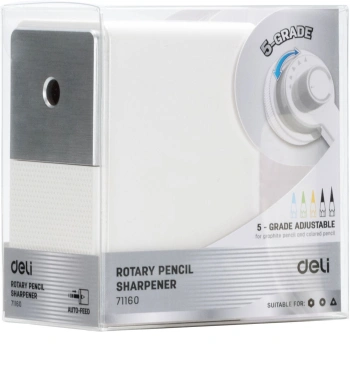 Точилка для карандашей механическая Deli  71160White