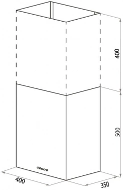 Вытяжка каминная HomsAir Phlox Push 40