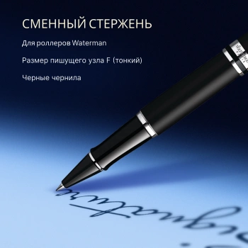 Ручка роллер Waterman Expert 3 (S0951880) Matte Black CT F черн. черн. подар.кор.