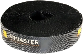 Хомут-липучка Lanmaster LAN-VCM5M-BK 5000x20мм (упак:1шт) нейлон 6.6 внутри помещений черный