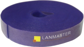 Хомут-липучка Lanmaster LAN-VCM5M-BK 5000x20мм (упак:1шт) нейлон 6.6 внутри помещений черный