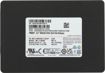 Накопитель SSD Samsung SATA-III 960GB MZ7L3960HBLT-00A07