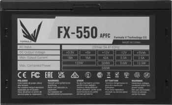 Блок питания Formula ATX 550W FX-550