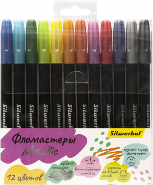 Фломастеры Silwerhof  Metallic