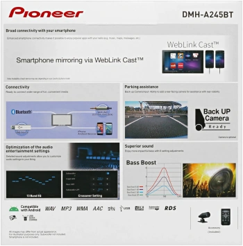 Автомагнитола Pioneer DMH-A245BT