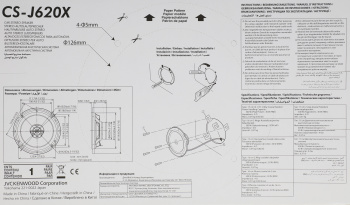 Колонки автомобильные JVC CS-J620X