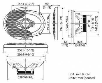 Колонки автомобильные Kenwood KFC-PS6996