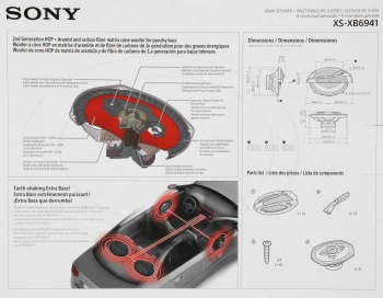 Колонки автомобильные Sony XS-XB6941