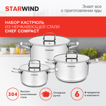 Набор кастрюль Starwind Chef Compact