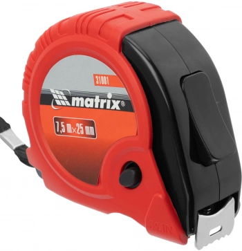 Рулетка строительная Matrix Rubber
