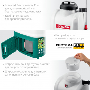 Опрыскиватель Зубр  Мастер ОПЛ-15