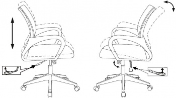 Кресло Бюрократ  CH-695N-LUX