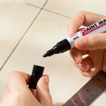 Маркер краска Deli  EU500-BK