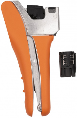 Инструмент обжимной Hyperline HT-KJNE-TOOL для модуля (упак:1шт) оранжевый