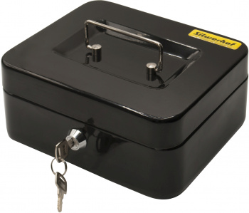 Ящик для денег Silwerhof 90x200x160 черный сталь 0.917кг