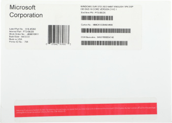 Операционная система Microsoft Windows Server Std 2022 64Bit Eng 1pk DSP OEI DVD 16 Core (P73-08328)