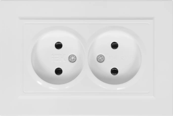 Розетка силов. IEK Brite  РС12-2-БрБ