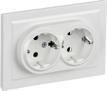 Розетка силов. IEK Brite  РСш12-3-БрБ