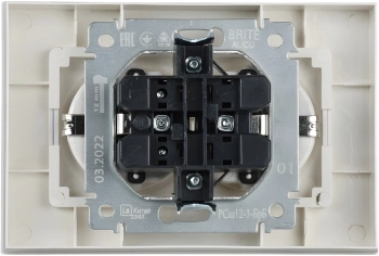 Розетка силов. IEK Brite  РСш12-3-БрБ