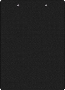 Папка-планшет Бюрократ -PD6004/BLCK A4 пластик 1.2мм черный