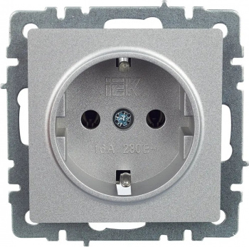 Розетка силов. IEK Brite  РС11-1-0-БрА