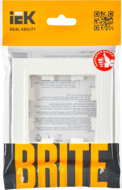 Рамка IEK Brite РУ-1-БрБ