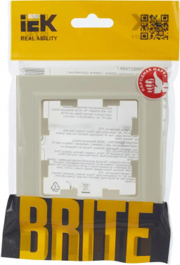 Рамка IEK Brite РУ-1-БрКр
