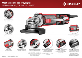 Углошлифовальная машина Зубр Мастер УШМ-125-1005